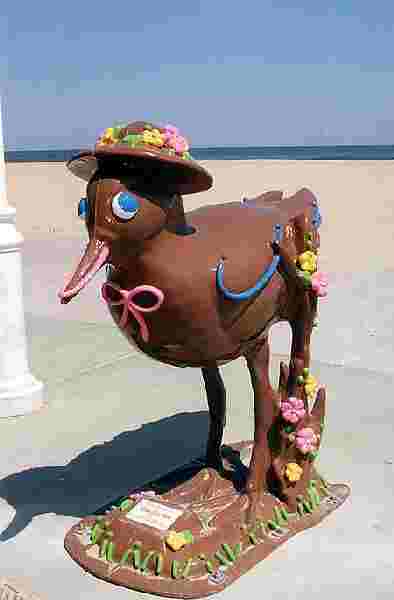 Chocolate Bird - Front Left  View - On The Atlantic Ocean - Ocean City, MD - Design by Debbie Smith Mezzetta - 2003