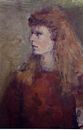 Red Hair Girl Portrait - Oil on Canvas - by Debbie Smith Mezzetta 